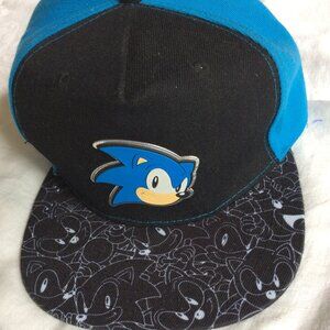 Sonic The Hedgehog Black Adult One Size Baseball Cap Unworn